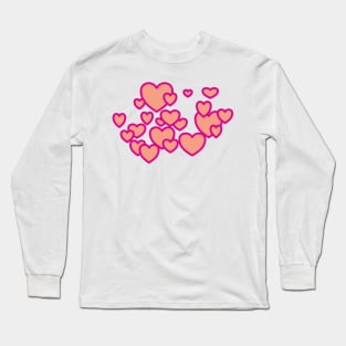 #Hearts are awesome Long Sleeve T-Shirt